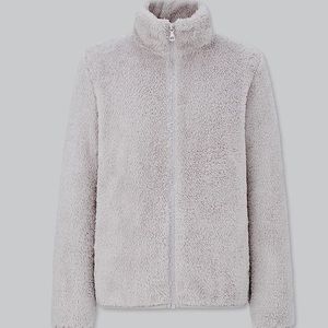 Uniqlo Fuzzy Jacket Gray